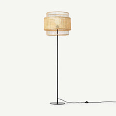 Floor Lamp For Bedroom Ritta Metal & Rattan Led