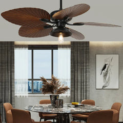 Ceiling Fan With Light For Bedroom Ross Metal & Abs Led