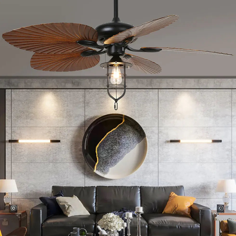 Ceiling Fan With Light For Bedroom Ross Metal & Abs Led