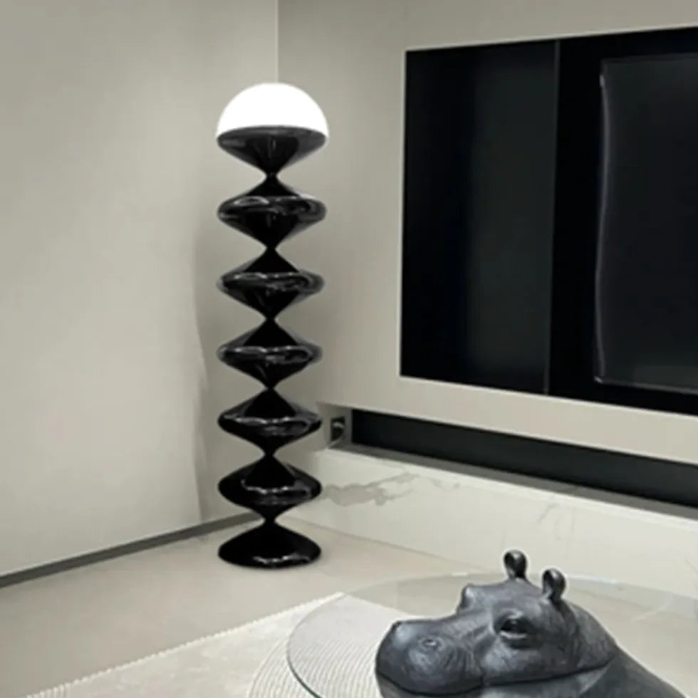 Black Floor Lamp For Study Room Salgado Metal Dimmable