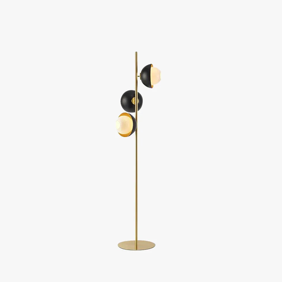 Black Semicircle Floor Lamp For Bedroom Circle Salgado Metal Ip20