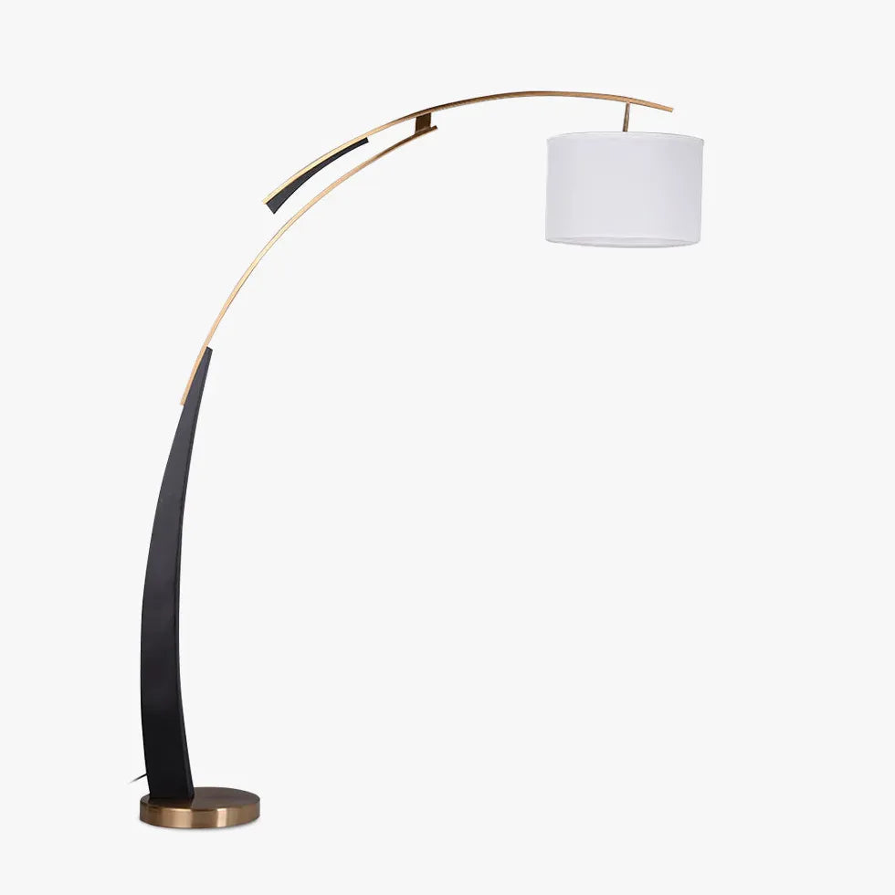 Floor Lamp For Study Room Salgado Metal & Fabric Dimmable Led Ip20 Plug