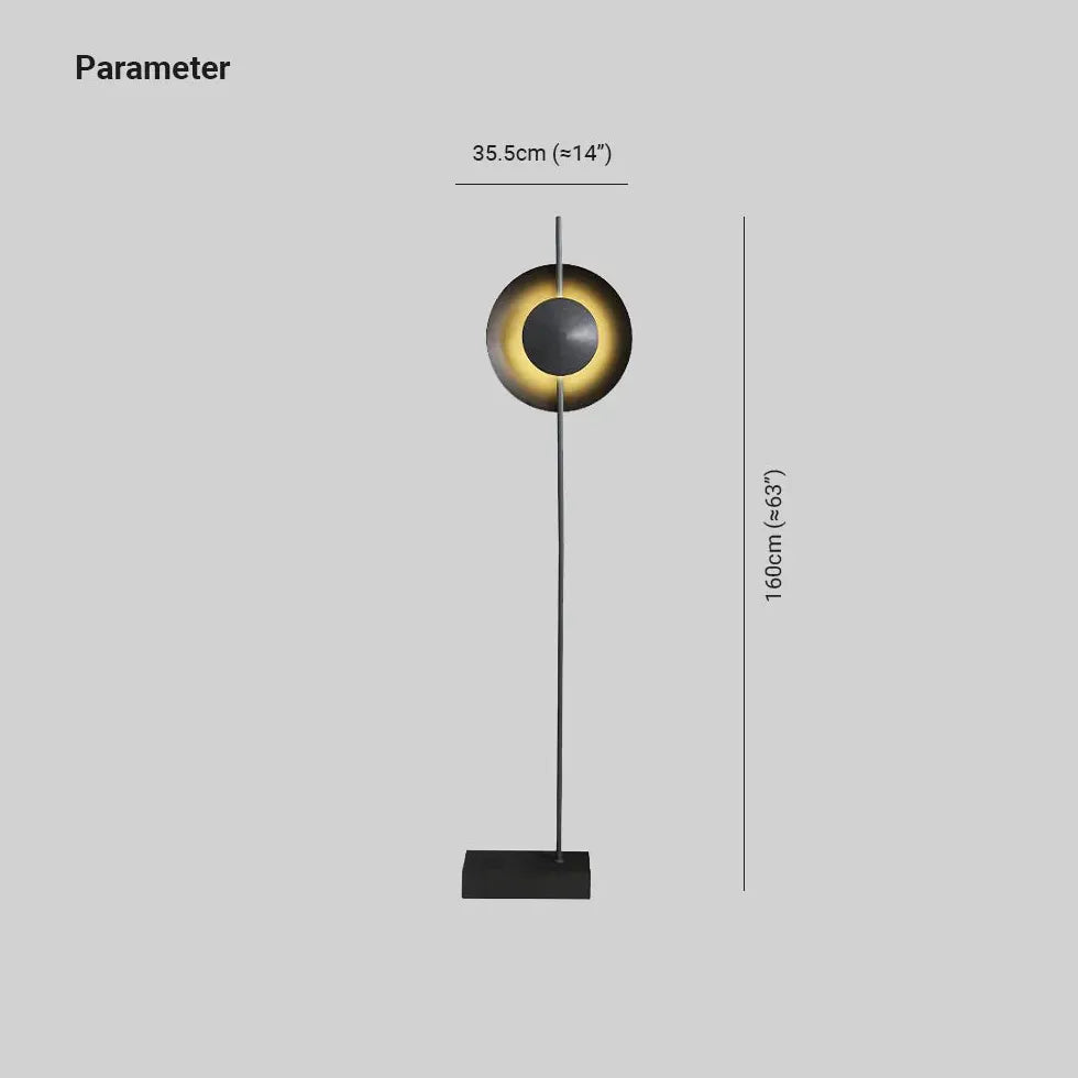 Floor Lamp For Study Room Circle Salgado Metal Plug Led