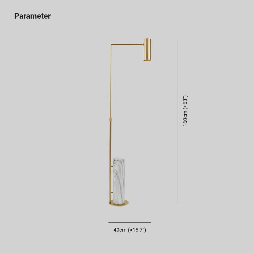 Gold Floor Lamp For Bedroom Salgado Marble Ip20