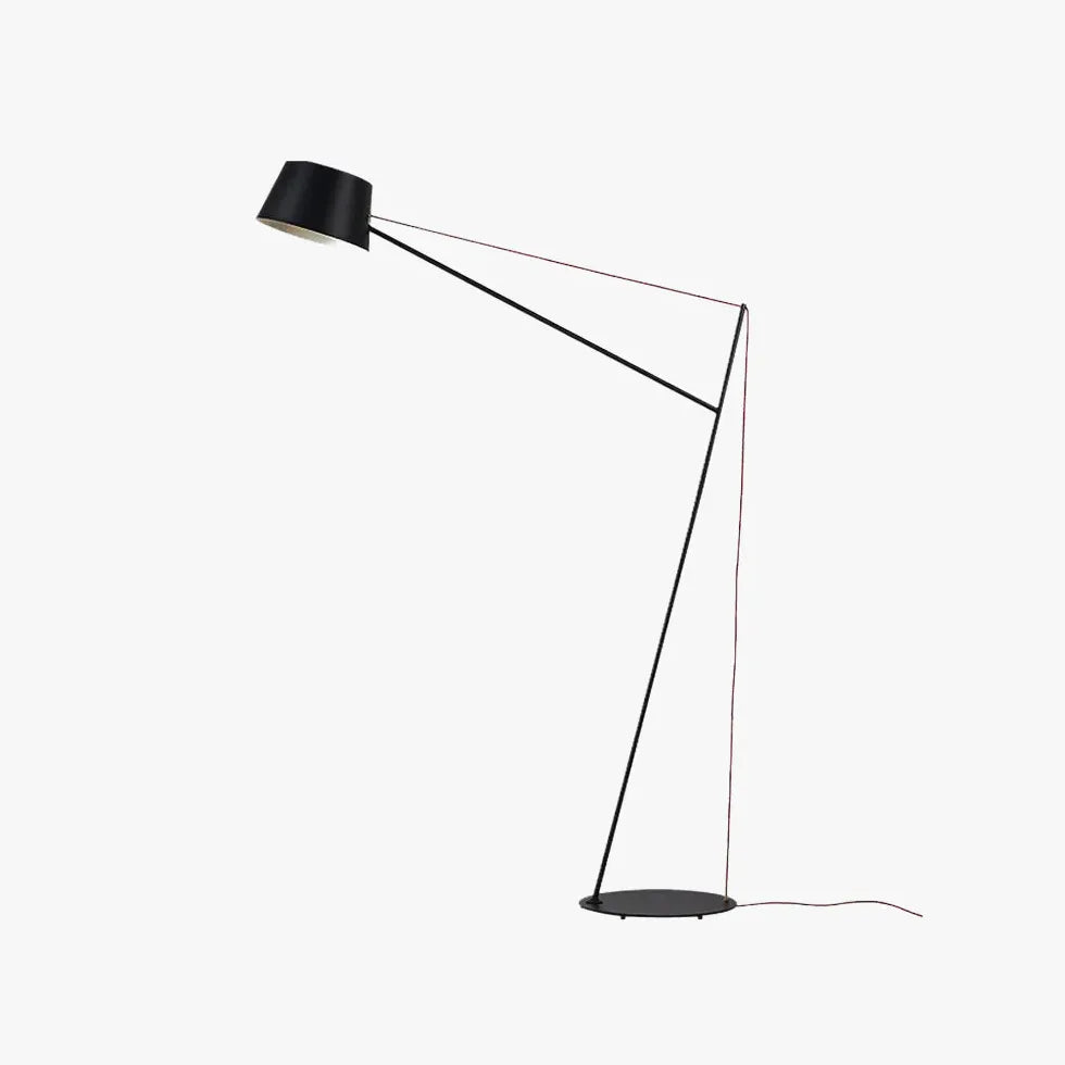 Black Floor Lamp For Study Room Linear Salgado Metal Led Plug