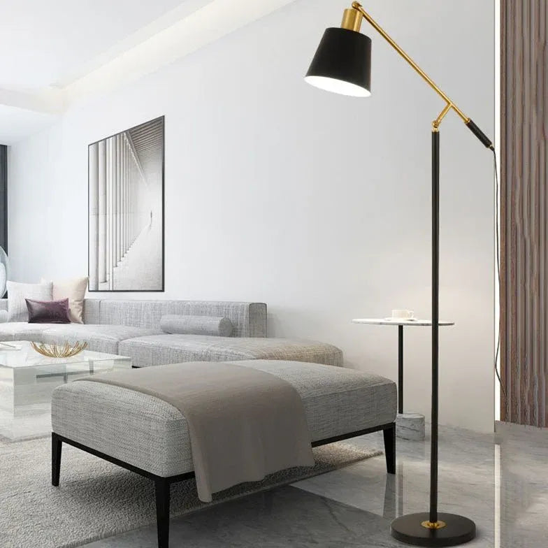 Black Floor Lamp For Bedroom Salgado Metal Ip20 Led