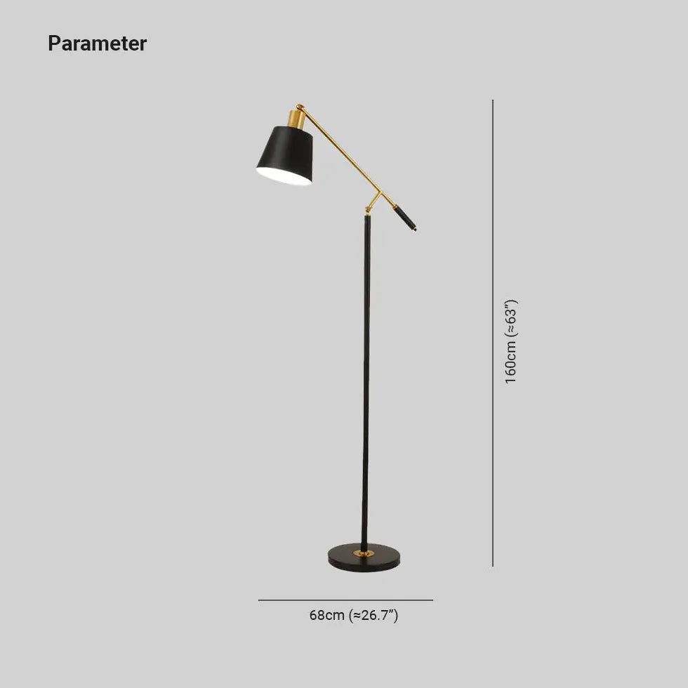 Black Floor Lamp For Bedroom Salgado Metal Ip20 Led