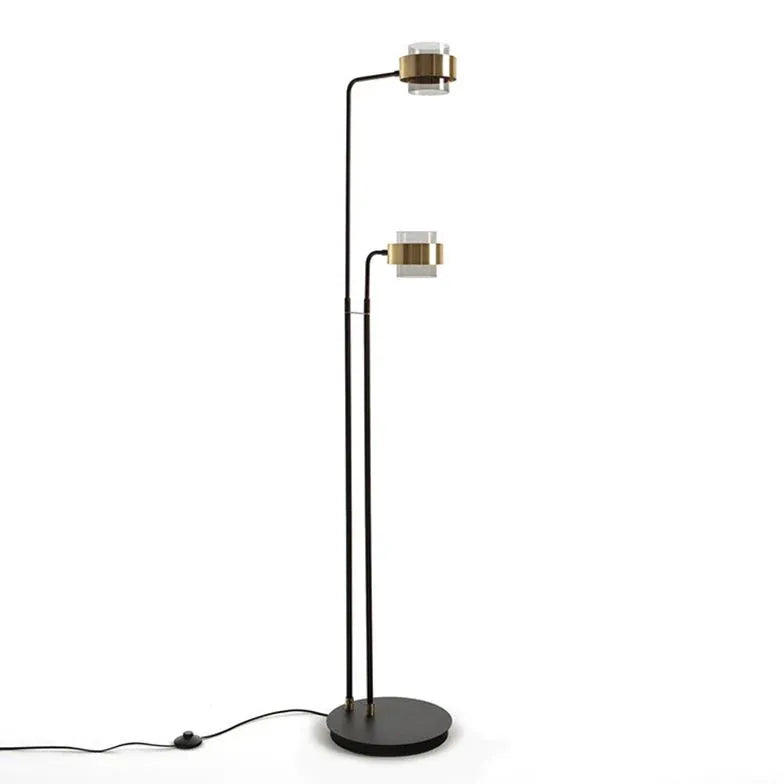 Black Floor Lamp For Study Room Salgado Metal