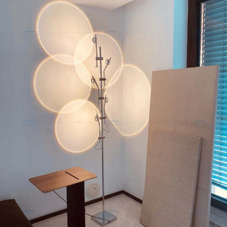 Floor Lamp For Bedroom Salgado Metal & Glass Plug Led