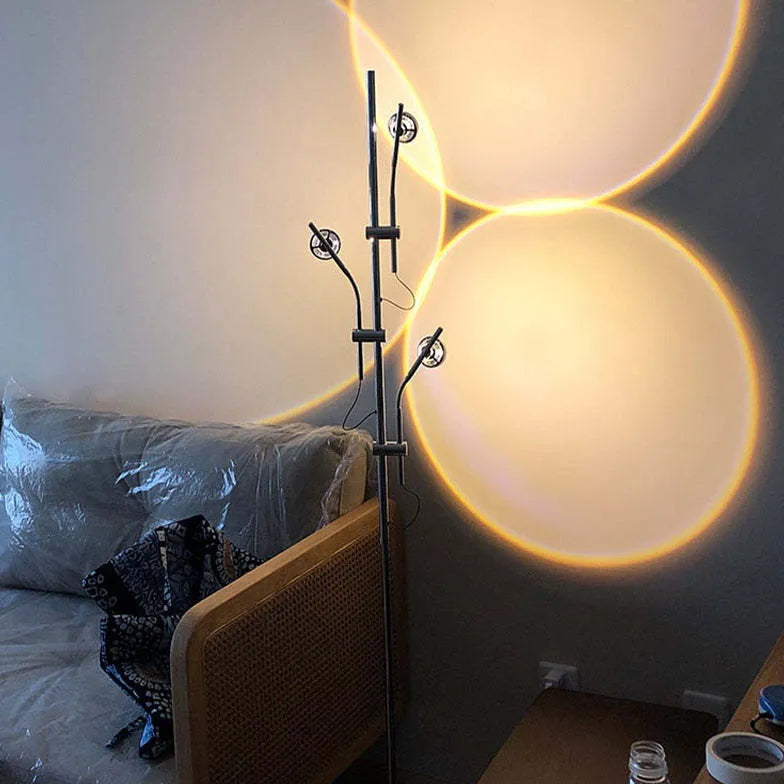 Floor Lamp For Bedroom Salgado Metal & Glass Plug Led