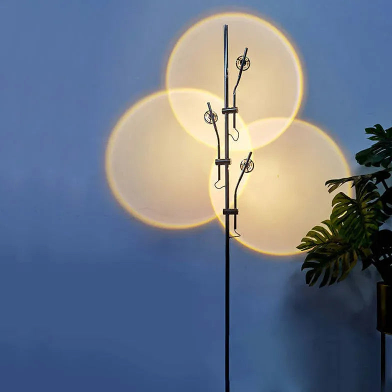 Floor Lamp For Bedroom Salgado Metal & Glass Plug Led