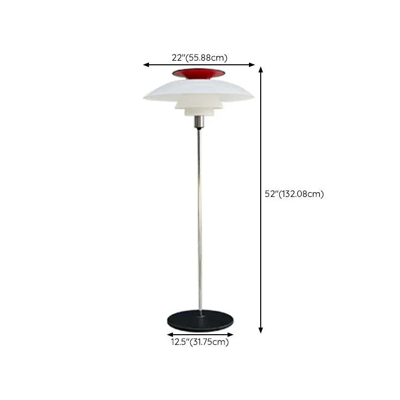 Floor Lamp For Living Room Salgado Metal & Acrylic Plug Led Ip20