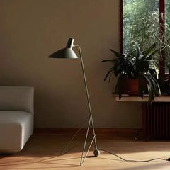 Black Floor Lamp For Living Room Salgado Metal & Iron Ip20 Led