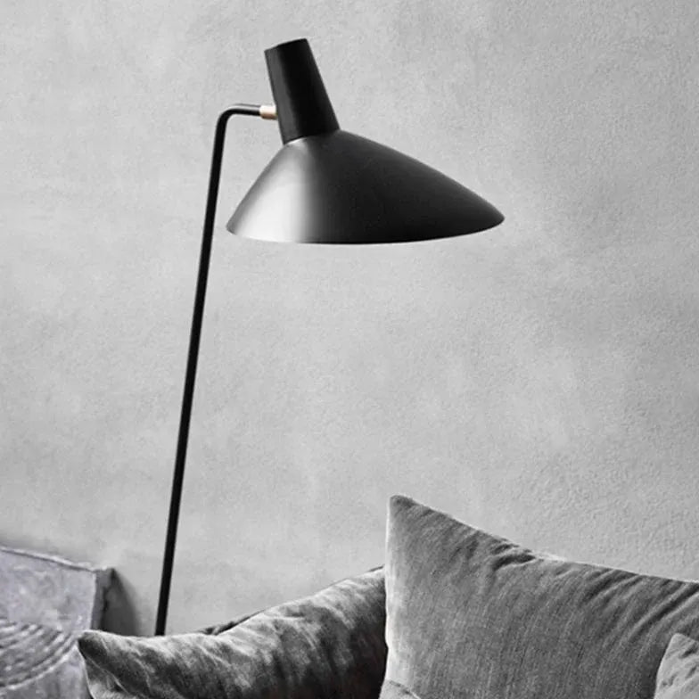 Black Floor Lamp For Living Room Salgado Metal & Iron Ip20 Led