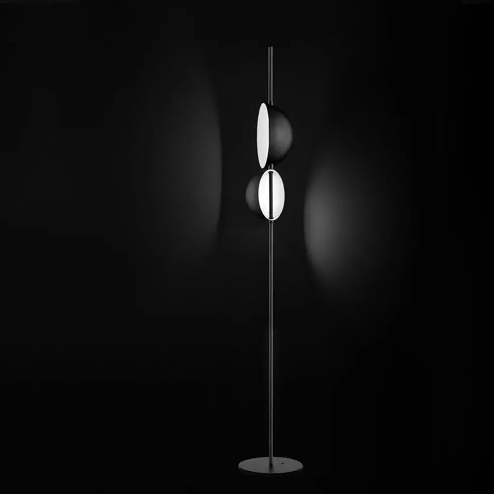 Black Floor Lamp For Study Room Salgado Metal Led