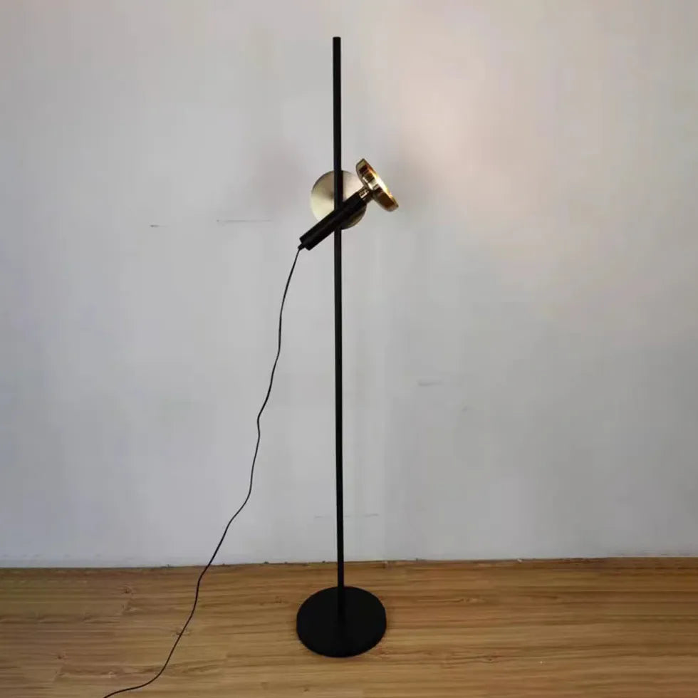 Black Floor Lamp For Study Room Salgado Metal Warm White Ip20 Led Plug