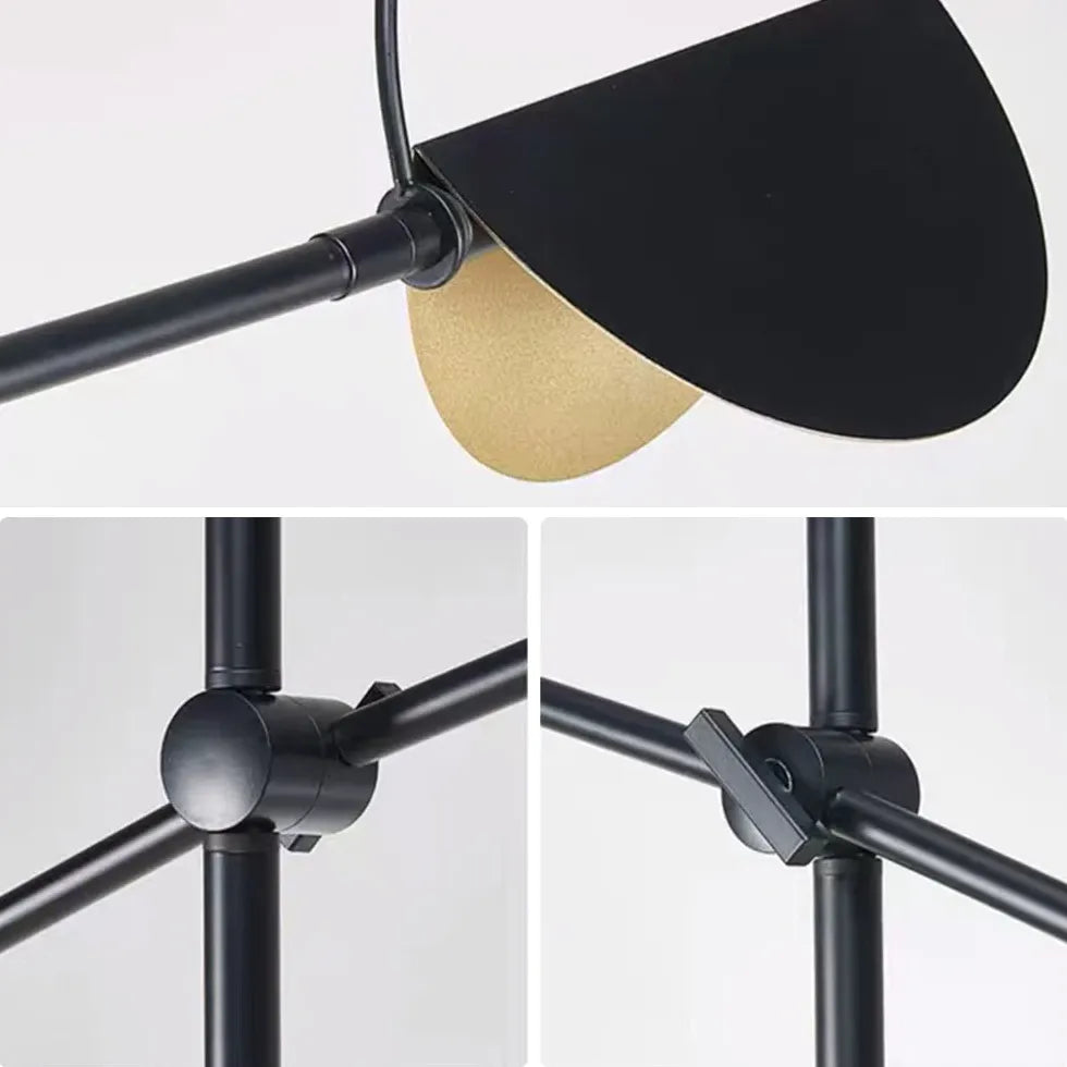 Black Floor Lamp For Bedroom Salgado Metal Led