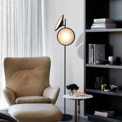 Black Floor Lamp For Study Room Salgado Metal Ip20