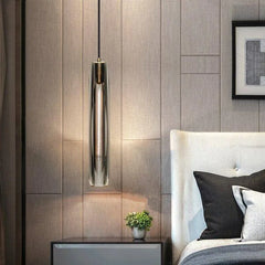 Single Pendant Lamp Glass With Led Warm White