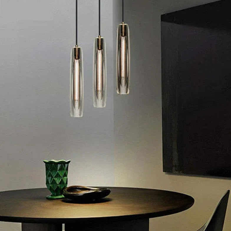 Single Pendant Lamp Glass With Led Warm White