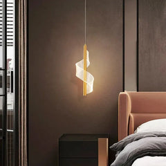 Bedside Pendant Light For Bedroom Modern Metal