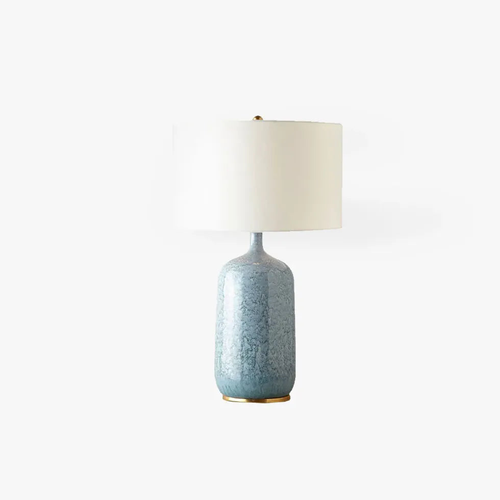 Blue Shape Table Lamp For Bedroom Sano Ceramic Ip20