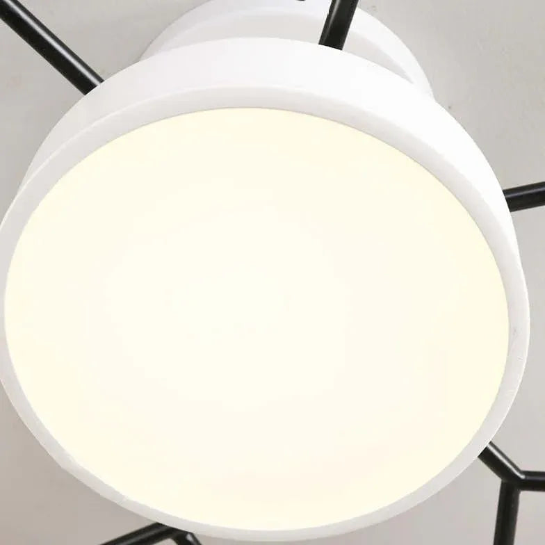 Semi-flush Light For Bedroom Sienna Metal & Wood Ip20 Led