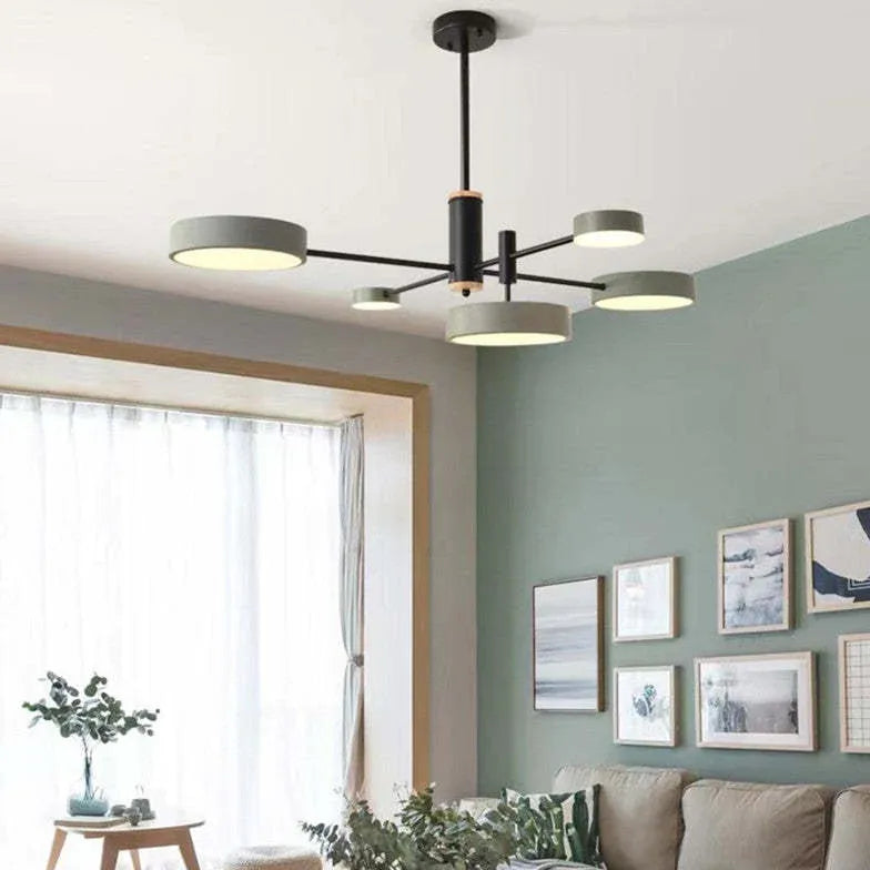 White Semi-flush Light For Bedroom Sienna Metal