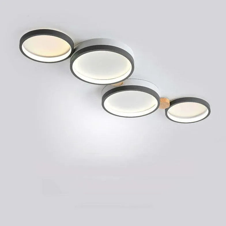 Flush Light For Kitchen Round Sanna Metal Warm White Ip20 Led