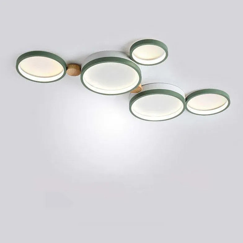 Flush Light For Kitchen Round Sanna Metal Warm White Ip20 Led