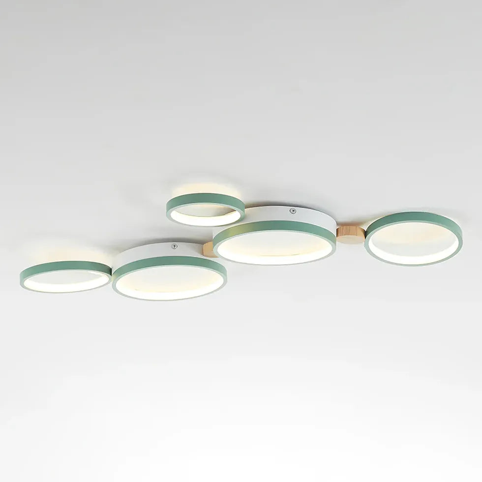 Flush Light For Kitchen Round Sanna Metal Warm White Ip20 Led