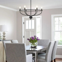 Black Modern Chandeliers For Bedroom Silva Metal