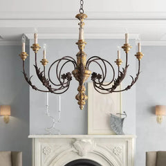 Brown Chandelier For Bedroom Silva Metal Ip20