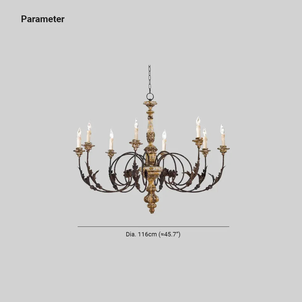 Brown Chandelier For Bedroom Silva Metal Ip20