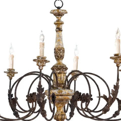 Brown Chandelier For Bedroom Silva Metal Ip20