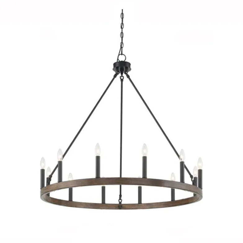 Black Chandelier For Living Room Silva Metal Ip20