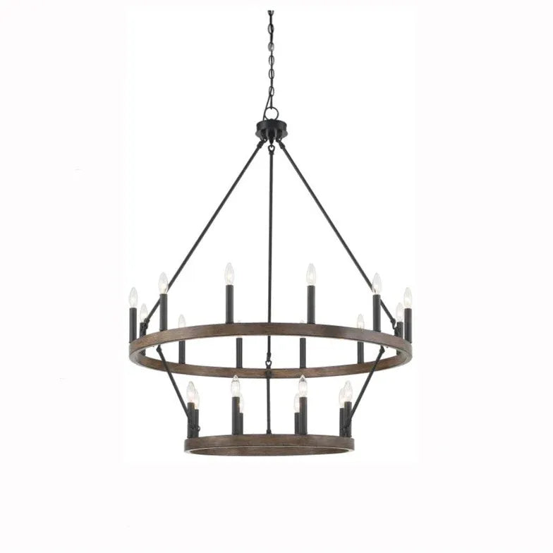 Black Chandelier For Living Room Silva Metal Ip20