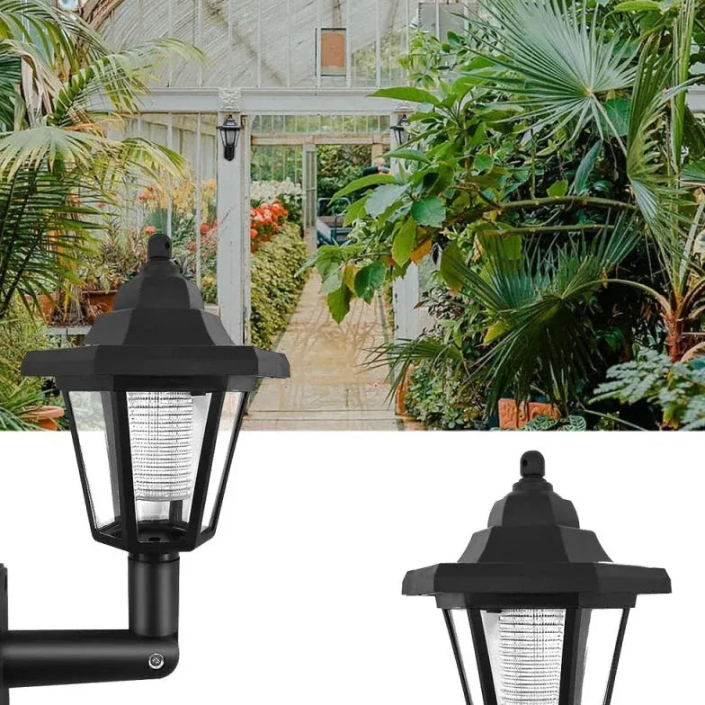 Corner Led Sensor Wall Light Solar Plastic For Garden