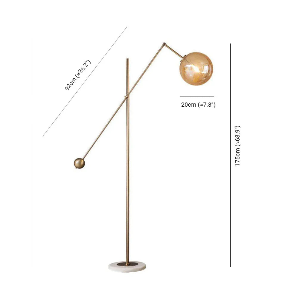 Floor Lamp For Bedroom Artistic ;modern Metal Led