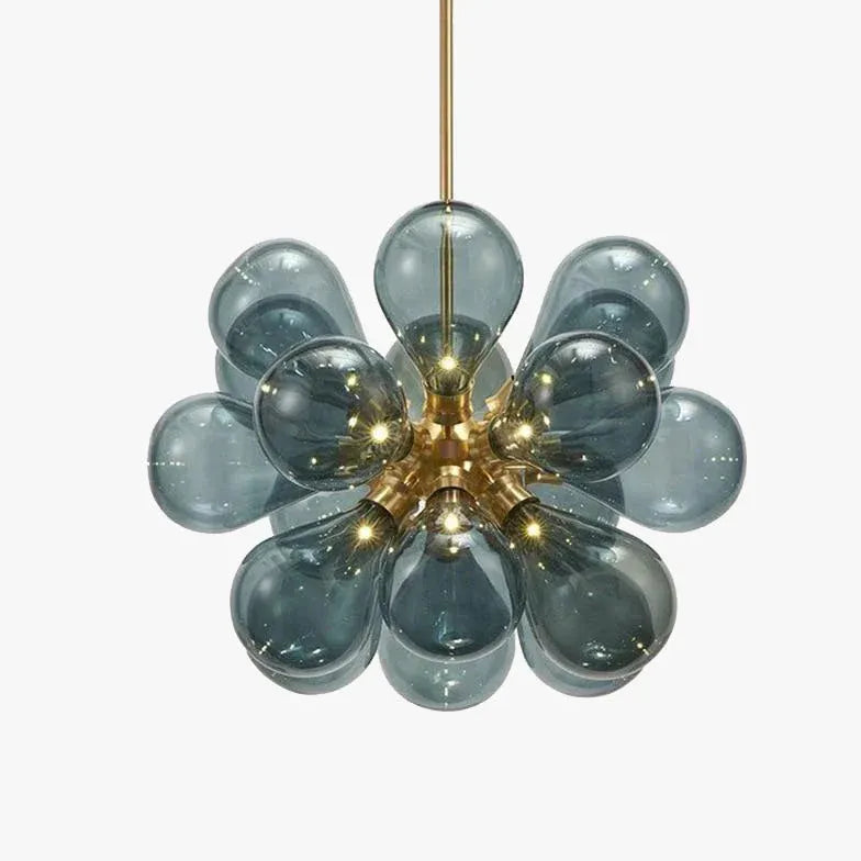 Coloured Glass Pendant Light For Bedroom Valentina Metal & Glass Ip20 Cool White Led