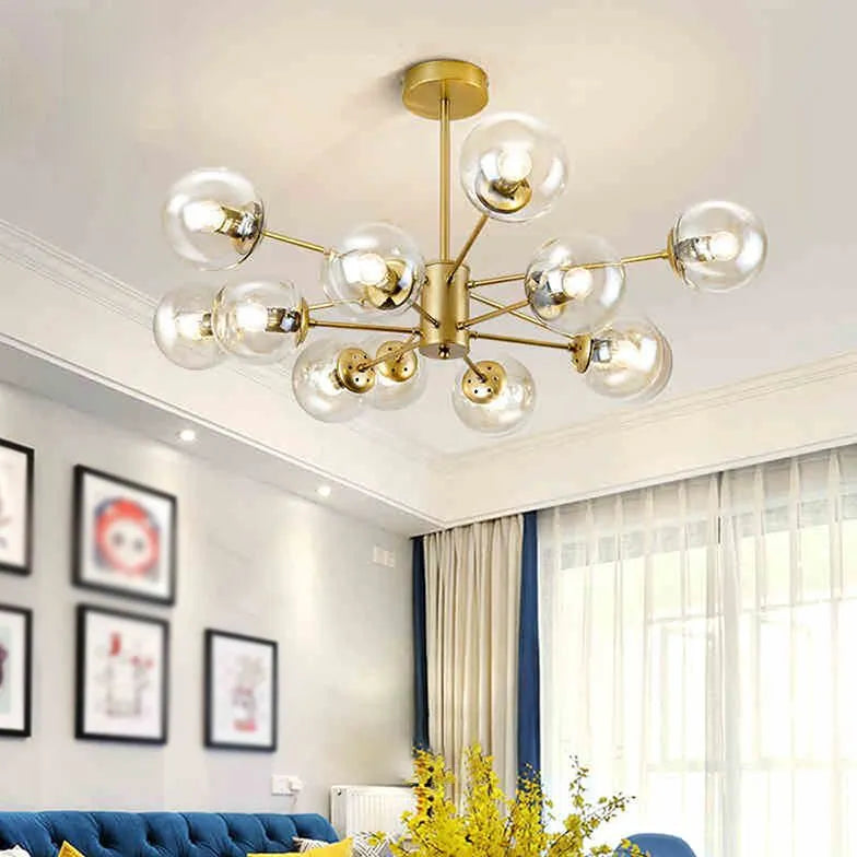 Black Chandelier For Bedroom Hailie Metal Led Ip20