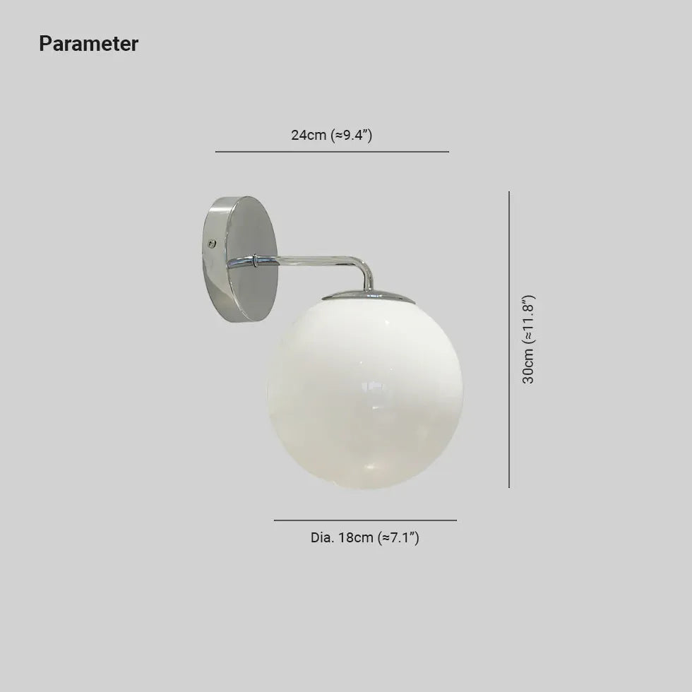 Single Arm Wall Light For Bathroom Valentina Metal Led Ip44