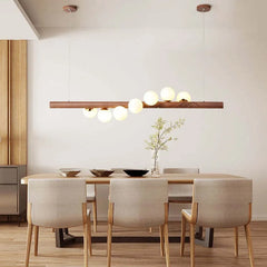 Chandelier For Kitchen Valentina Wood Ip20 Warm White