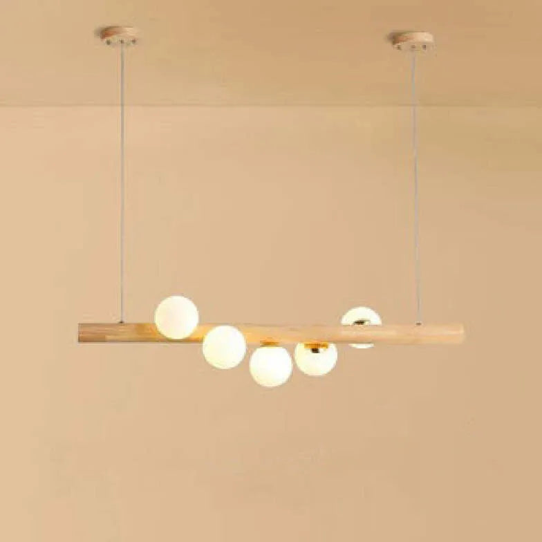 Chandelier For Kitchen Valentina Wood Ip20 Warm White