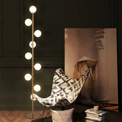 Floor Lamp For Study Room Valentina Metal & Glass Plug