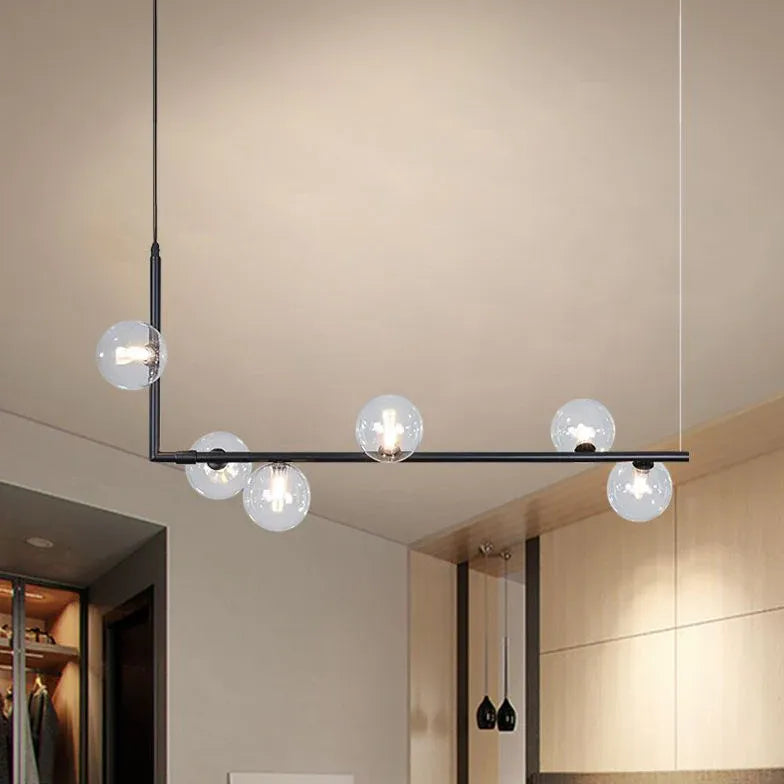 Black Chandelier For Bedroom Linear Valentina Metal Without Bulbs Led Ip20