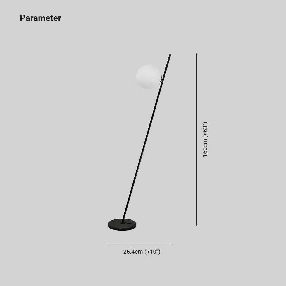 Black Floor Lamp For Study Room Linear Valentina Metal Ip20