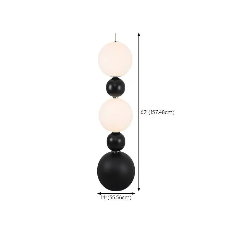 Black Floor Lamp For Living Room Valentina Resin Dimmable Ip20 Plug Led