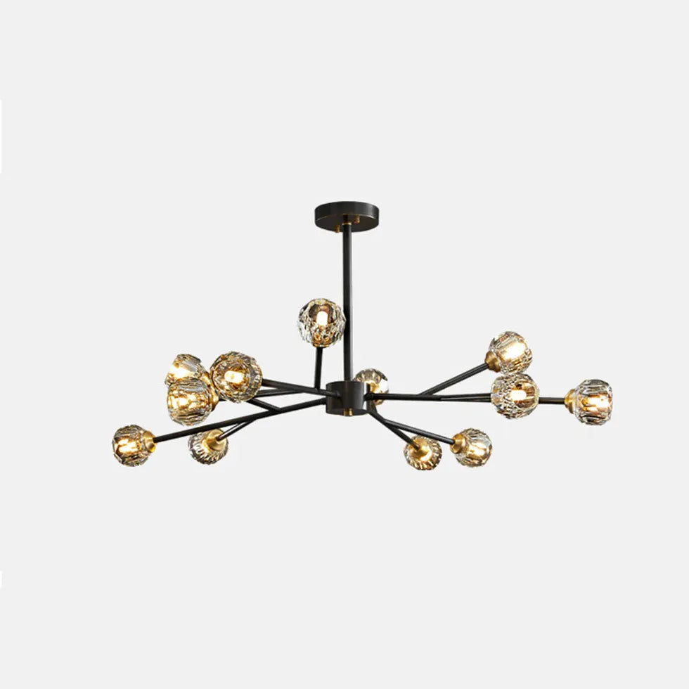 Gold Statement Pendant Light For Bedroom Valentina Pure Copper Ip20