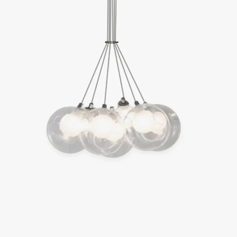 Chandelier For Bedroom Modern Metal & Glass Led